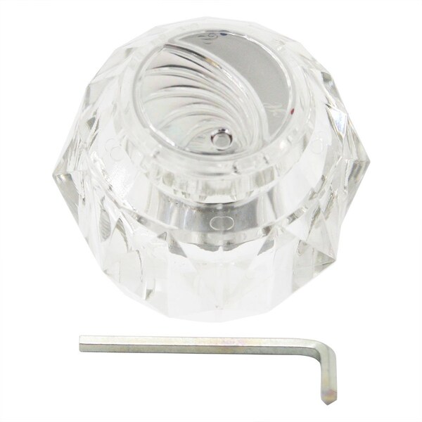 Delta Tub And Shower Faucet Conversion Handle, Clear Acrylic